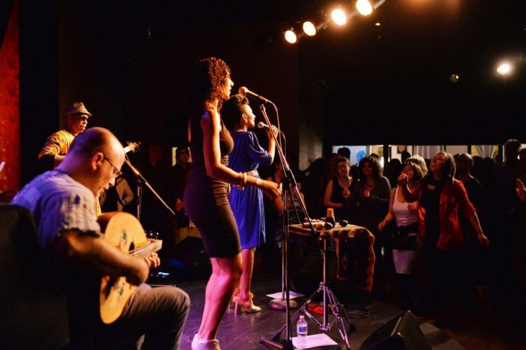 Alsarah & The Nubatones performance at the Victoria Event Centre for JazzFest 2018